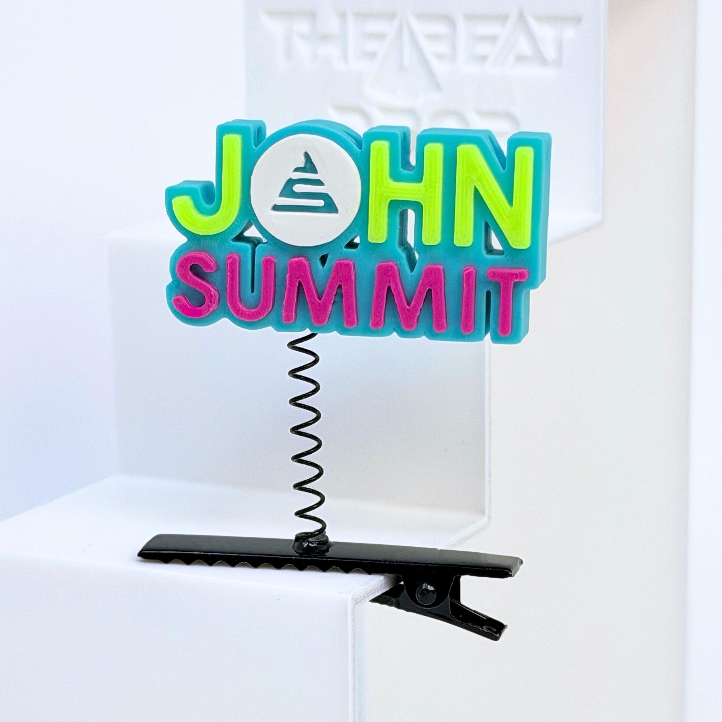 John Summit rave sprout blue 3D printed rave trinket kandi accessory