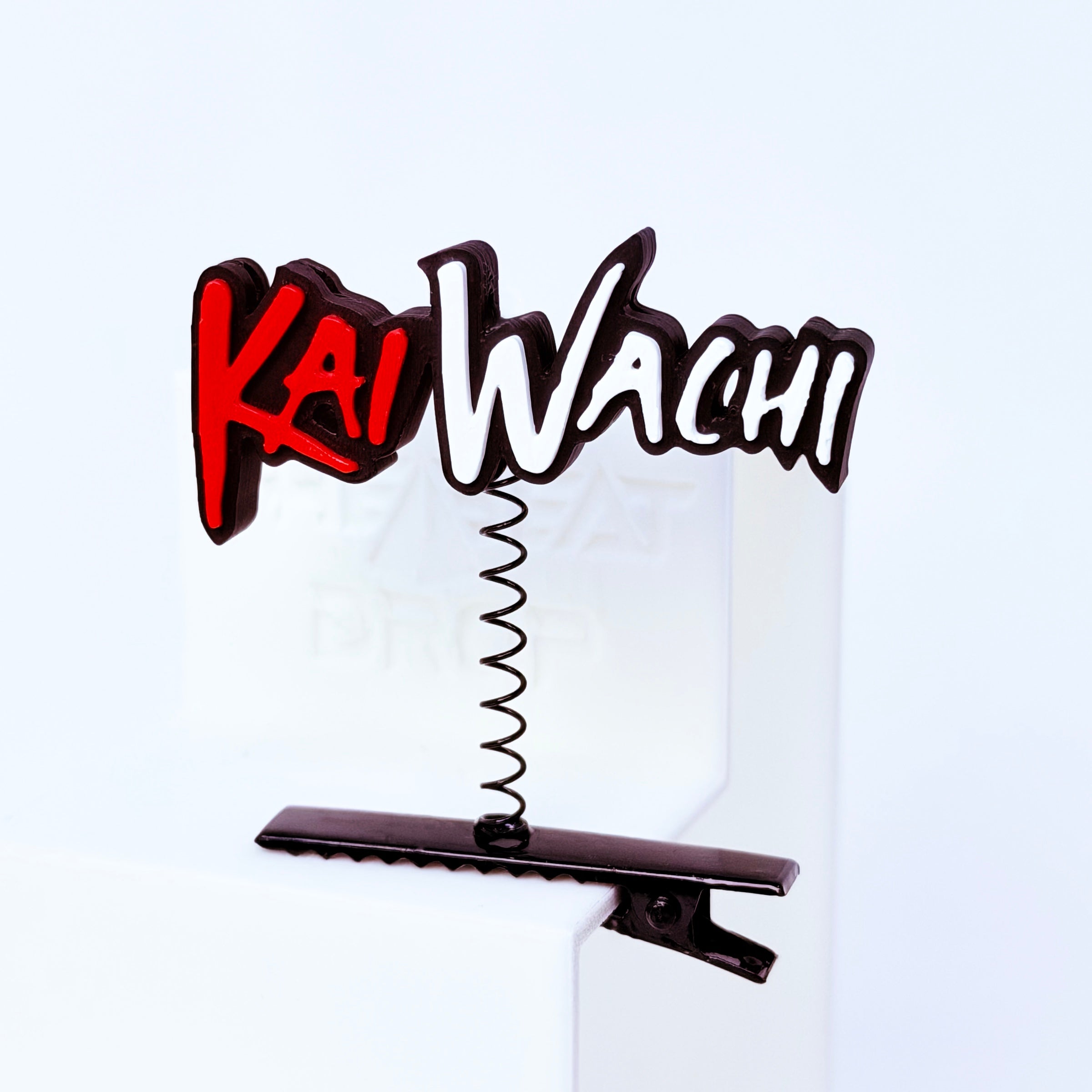 Kai Wachi logo rave sprout black — EDM festival hair clip accessory