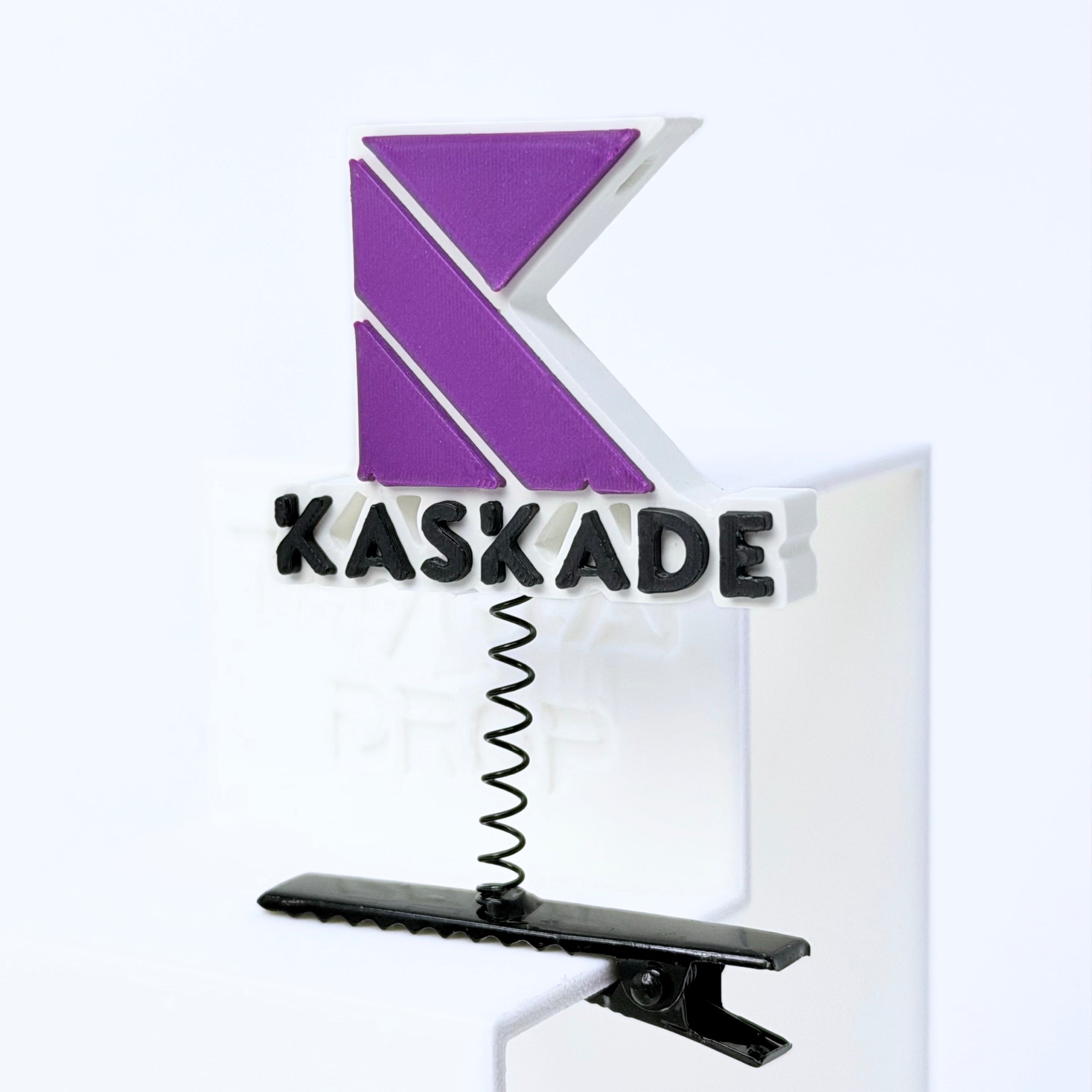 Kaskade logo rave sprout purple — EDM progressive house festival hair clip accessory