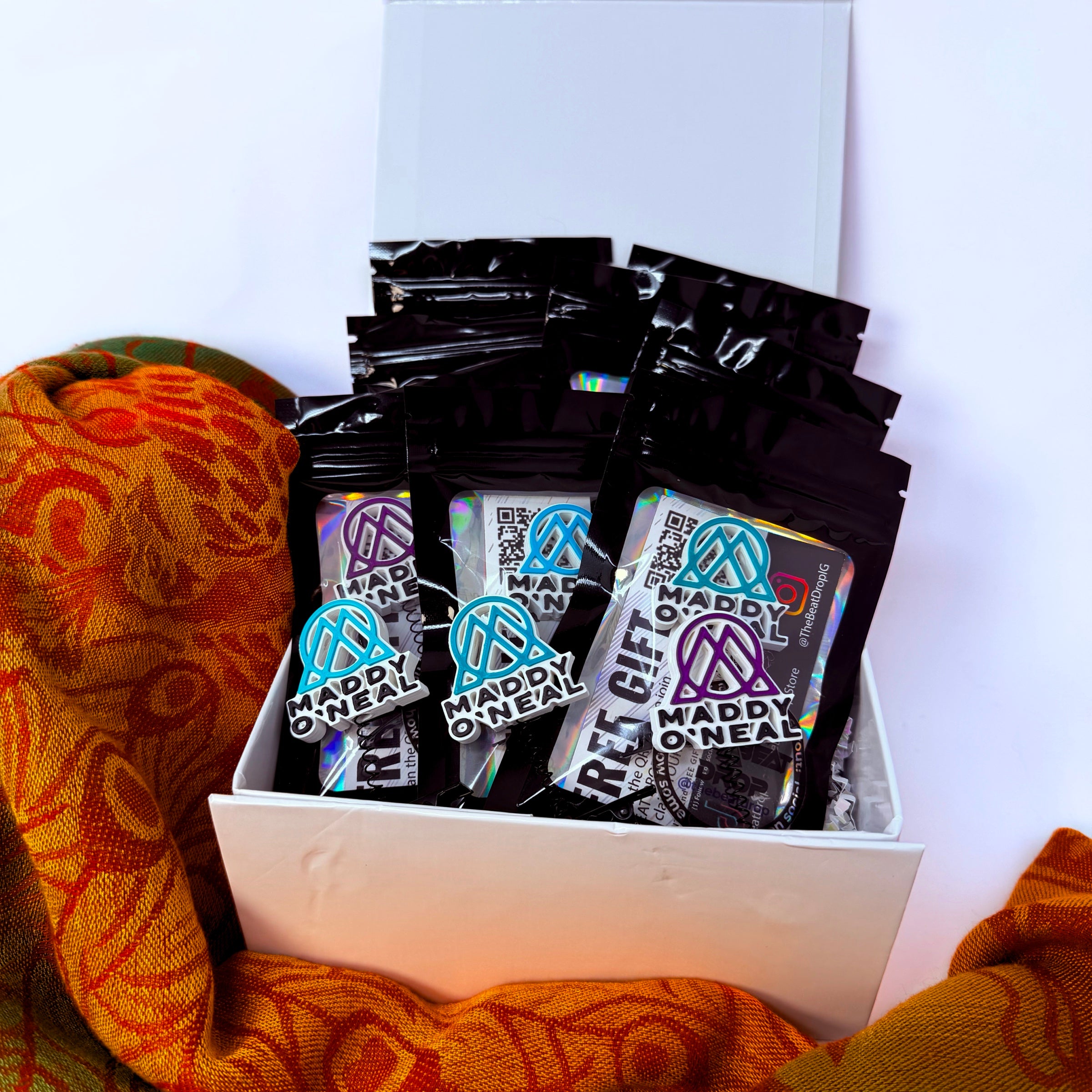 Maddy O'Neal rave sprout multi-color in gift box — EDM festival hair clip accessory