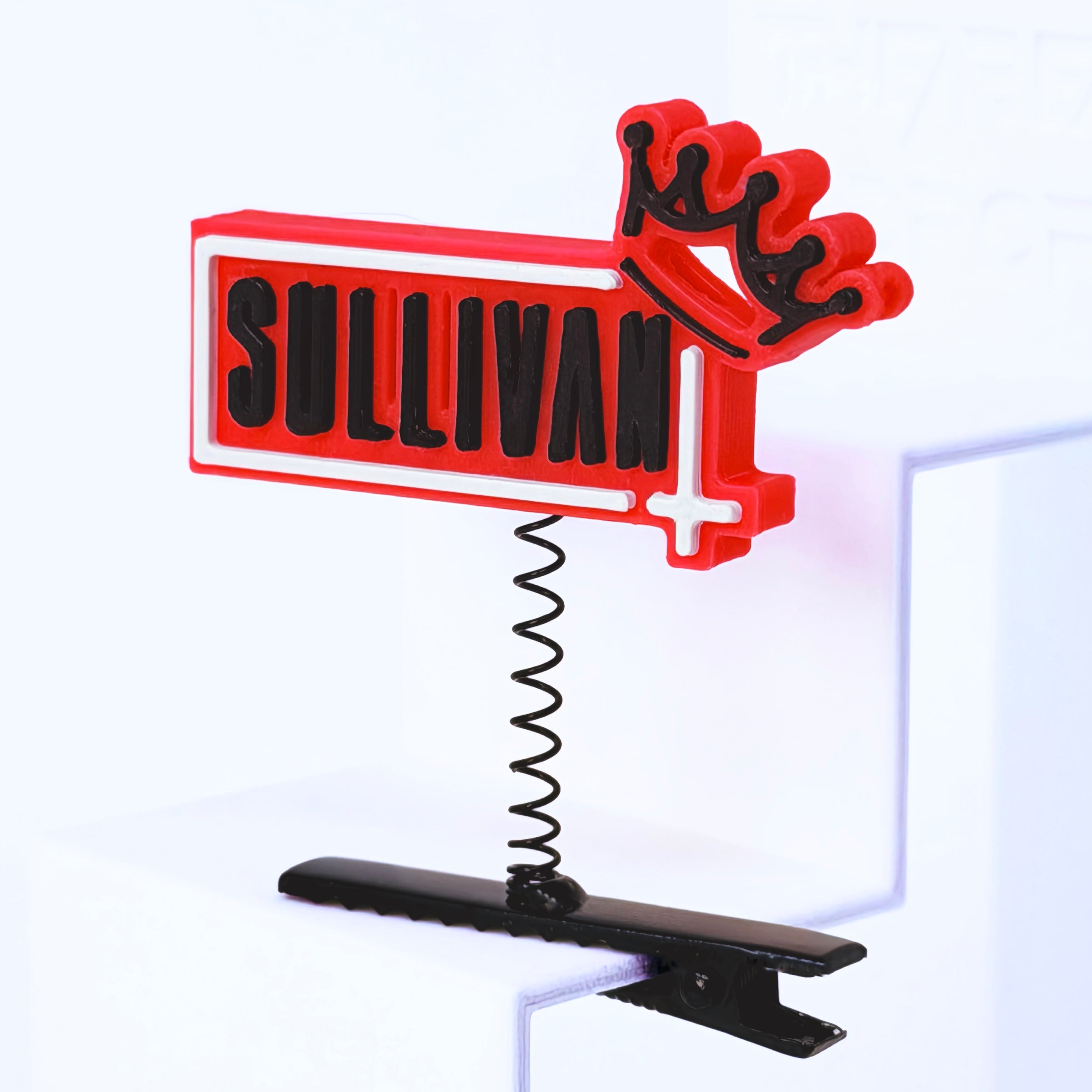 Sullivan King rave sprout red — rock EDM festival hair clip accessory